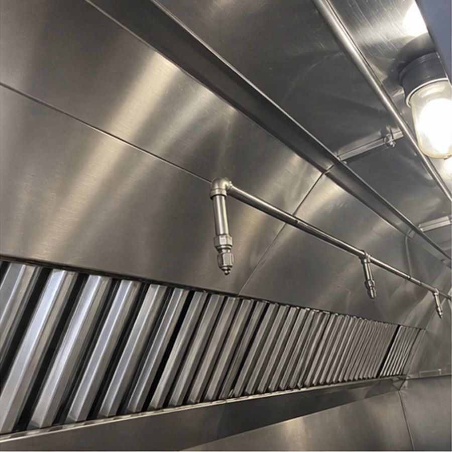 Hood interior after service